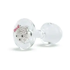 Crystal Delights LLC CCP2-HK Crystal Delights Kitty Plug with Handcrafted Pouch