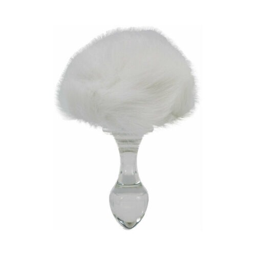 Crystal Delights Magnetic Bunny Tail Plug White - Part Number CCFTP2S-FBT26