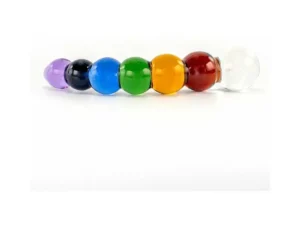Crystal Delights Rainbow Bubble Dildo with Dichroic Bulb by Crystal Delights LLC (Part RBD-DB)