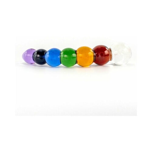 Crystal Delights Rainbow Bubble Dildo with Dichroic Bulb by Crystal Delights LLC (Part RBD-DB)