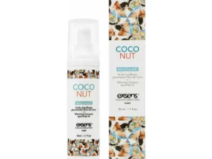 Laboratorie Kemesys Exsens Warming Massage Oil Coconut 1.7 oz – Vegan, Paraben-Free Intimate Gel for Enhanced