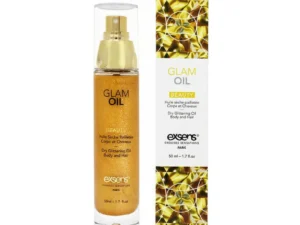 Laboratorie Kemesys Exsens Glam Oil 1.7 oz. - Nourishing Body and Hair Oil with Gold Glitter