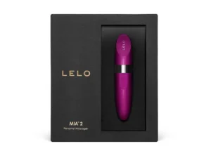 LELO MIA 2 Rechargeable Lipstick Vibrator Deep Rose – Discreet & USB Rechargeable Personal Massager
