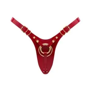 Lovely Planet USA Strap-On-Me Leatherette Harness Fabulous One Size Red Glossy
