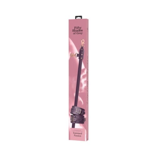 We-Vibe Fifty Shades of Grey Entwined Passion Spreader Bar with Faux Leather and Faux Fur Cuffs