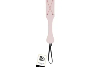 Sportsheets Peaches 'N CreaMe Chain Impressions Paddle - Dual-Side Faux Leather Paddle with Rose Gold Chains
