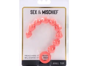 Sportsheets Sex & Mischief Peaches 'n CreaMe Silicone Anal Beads