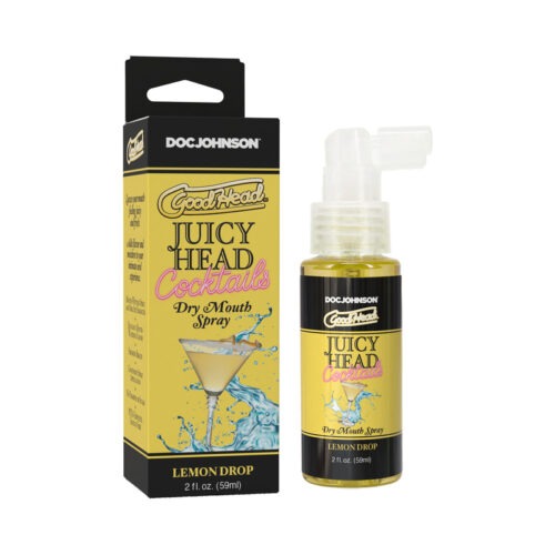 Doc Johnson GoodHead Juicy Head Cocktails Lemon Drop Dry Mouth Spray - 2 oz.
