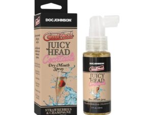 Doc Johnson GoodHead Juicy Head Cocktails Dry Mouth Spray Strawberries & Champagne, 2 oz.