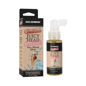 Doc Johnson GoodHead Juicy Head Cocktails Dry Mouth Spray Strawberries & Champagne, 2 oz.