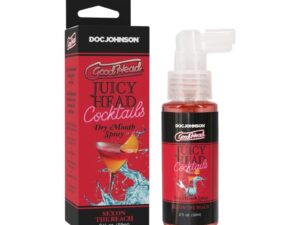 Doc Johnson GoodHead Juicy Head Cocktails Sex on the Beach Dry Mouth Spray, 2 oz.