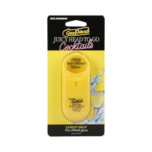 Doc Johnson GoodHead Juicy Head Cocktails Lemon Drop Dry Mouth Spray To-Go