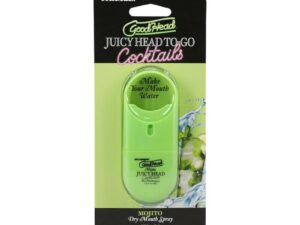Doc Johnson GoodHead Juicy Head Cocktails Dry Mouth Spray To-Go Mojito – Moisturizing Oral Spray for Sensual