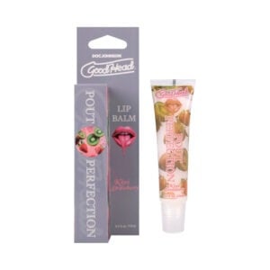 Doc Johnson GoodHead Pout Perfection Lip Balm Kiwi Strawberry - Ultra-Moisturizing & Flavored Lip Care
