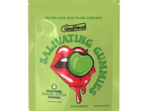 Doc Johnson GoodHead Salivating Gummies Green Apple 3-Pack – Oral Sex Enhancer