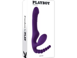 Evolved Playboy Hug It Out Acai: Wearable Inflatable Vibrating G-Spot and Anal Stimulator with Remote Control