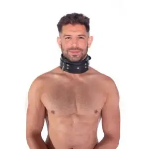 Simply Pleasure Ltd Prowler Red Leather Lockable Collar Large/Extra Large