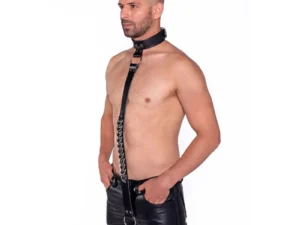 Simply Pleasure Ltd Prowler RED Leather Collar with Strap