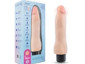 Blush Au Naturel Vanilla Ice Beige 8.75-Inch Vibrating Dildo with 10 Vibration Modes