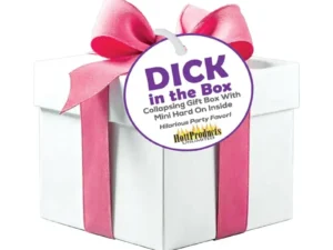 Hott Products Unlimited Dick in the Box Collapsing Gift Box with Mini Dick Inside - Fun Party Favor