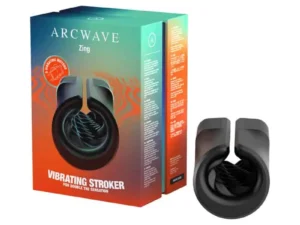 We-Vibe Arcwave Zing Male Masturbator with Dual Vibrations and Open Sleeve Design