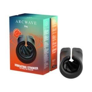We-Vibe Arcwave Zing Male Masturbator with Dual Vibrations and Open Sleeve Design