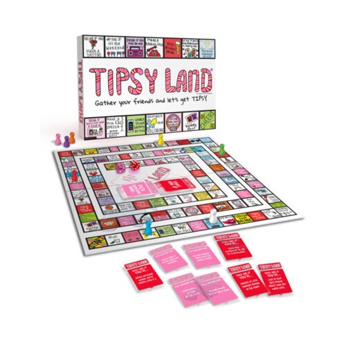 Kheper Games Tipsy Land Game - Fun Drinking Party Board Game