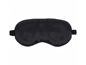 Shots America LLC Ouch! Satin Mask Black - Sensory Blocking Eye Mask for Teasing and Play
