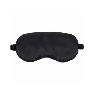 Shots America LLC Ouch! Satin Mask Black - Sensory Blocking Eye Mask for Teasing and Play