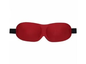 Shots America LLC Ouch! 3D Mask Red – Luxurious Sensory Blindfold with Contoured Eye Pockets