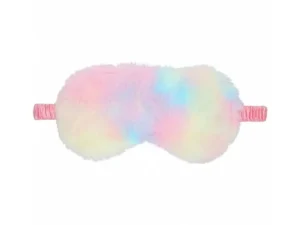 Shots America LLC Ouch! Fluffy Mask Multicolor - Soft Satin Blindfold for Sensual Play