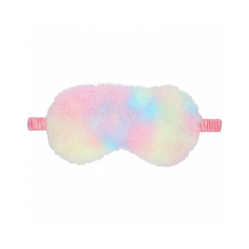 Shots America LLC Ouch! Fluffy Mask Multicolor - Soft Satin Blindfold for Sensual Play