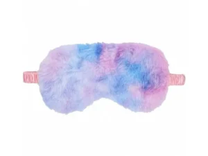 Shots America LLC Ouch! Fluffy Mask Multicolor 2 - Soft Satin Blindfold for Sensual Play