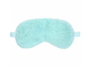 Shots America LLC Ouch! Fluffy Mask Powder Blue – Comfortable Satin Blindfold for Sensual Play