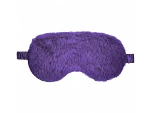 Shots America LLC Ouch! Fluffy Mask Purple – Soft Satin Sensory Mask for Intimate Play