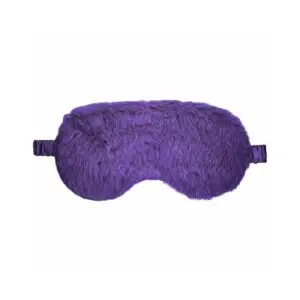 Shots America LLC Ouch! Fluffy Mask Purple – Soft Satin Sensory Mask for Intimate Play