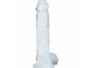 Shots America LLC RealRock Realistic 5-Inch Clear Dildo with Balls - TPE Body-Safe Design