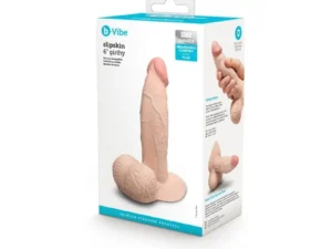 COTR Inc. b-Vibe Slipskin Realistic Silicone Dildo 6-Inch Girthy in Cream