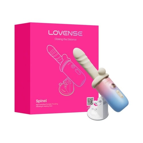 Lovense Spinel App-Controlled Portable Thrusting, Vibrating & Heating Dildo