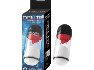 Nasstoys Delite Masturbator with Tongue Action - White (Part No. 3261)