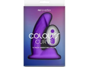 New Sensations Novelties Inc. Colours Curve Vibrating 5 in. Dildo - Purple