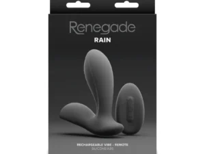 New Sensations Novelties Inc. Renegade Rain Black - Rechargeable Waterproof Prostate and Taint Vibrator with