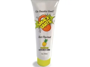 Little Genie Productions Smack Tarts Lickable Lube Sour Pineapple 2 oz. – Flavored Water-Based Lubricant for