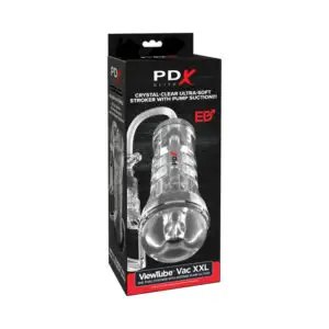 PDX Brands PDX Elite ViewTube Vac XXL Pump See Thru EZ-Grip Clear Stroker