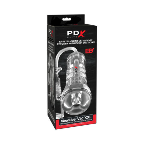 PDX Brands PDX Elite ViewTube Vac XXL Pump See Thru EZ-Grip Clear Stroker
