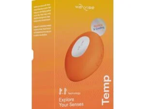 We-Vibe Temp Tangerine Lay-On Vibrator with Heating and Cooling Functions