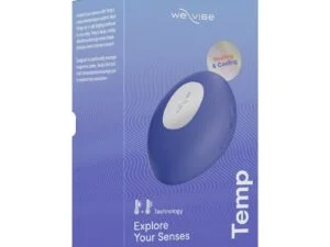 We-Vibe Temp Lavender Blue - Heated and Cooling Lay-On Vibrator with Rumbly Vibration