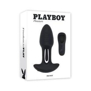 Evolved Playboy Rim Shot 2 AM Vibrating and Flicking Plug with Remote Control