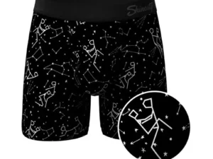 Shinesty The Big Bang Glow-in-the-Dark Constellation Ball Hammock Pouch Underwear with Fly S