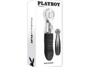 Evolved Playboy Bon Voyage Hematite/Chrome Rechargeable Waterproof Tapping Toy